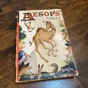 Aesop's Fables Books Inc Junior Classics #67 1940s PB Camel Cover Rare Vtg Tales